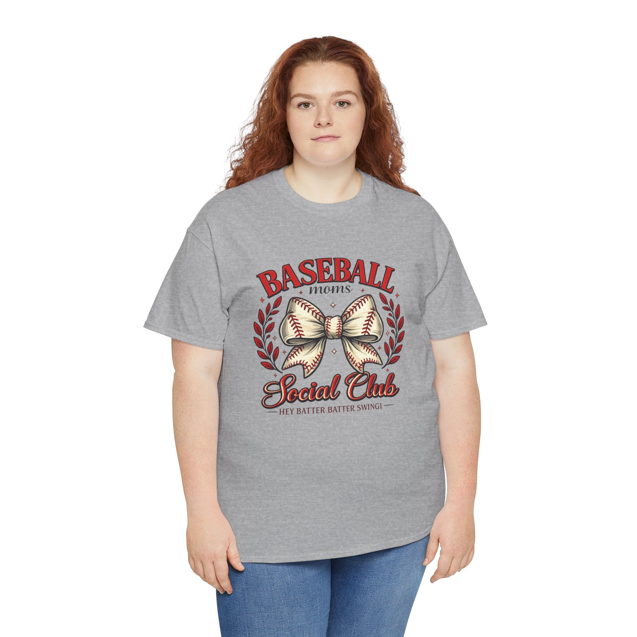 Baseball Moms Social Club Shirt – Baseball Mom Bow Tee – Cute Baseball Mom Shirt – Game Day Mom Shirt – Baseball Season Mom Gift