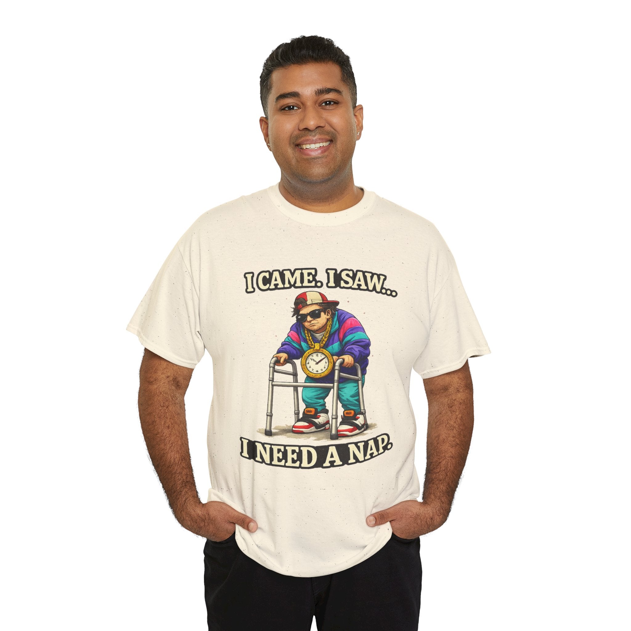 I Came, I Saw... I Need a Nap Gen X T-Shirt — Funny Senior Retro Graphic Tee