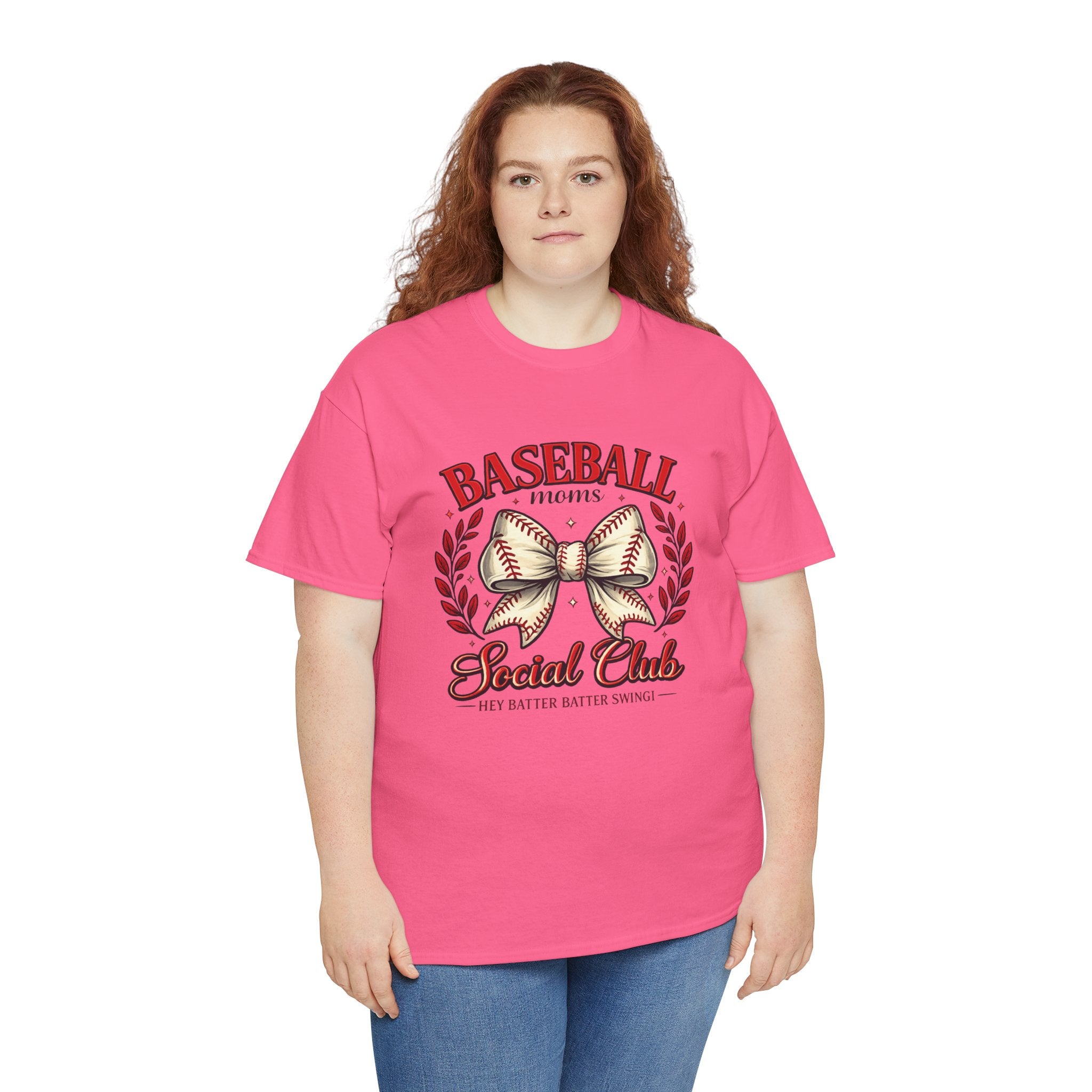 Baseball Moms Social Club Shirt – Baseball Mom Bow Tee – Cute Baseball Mom Shirt – Game Day Mom Shirt – Baseball Season Mom Gift