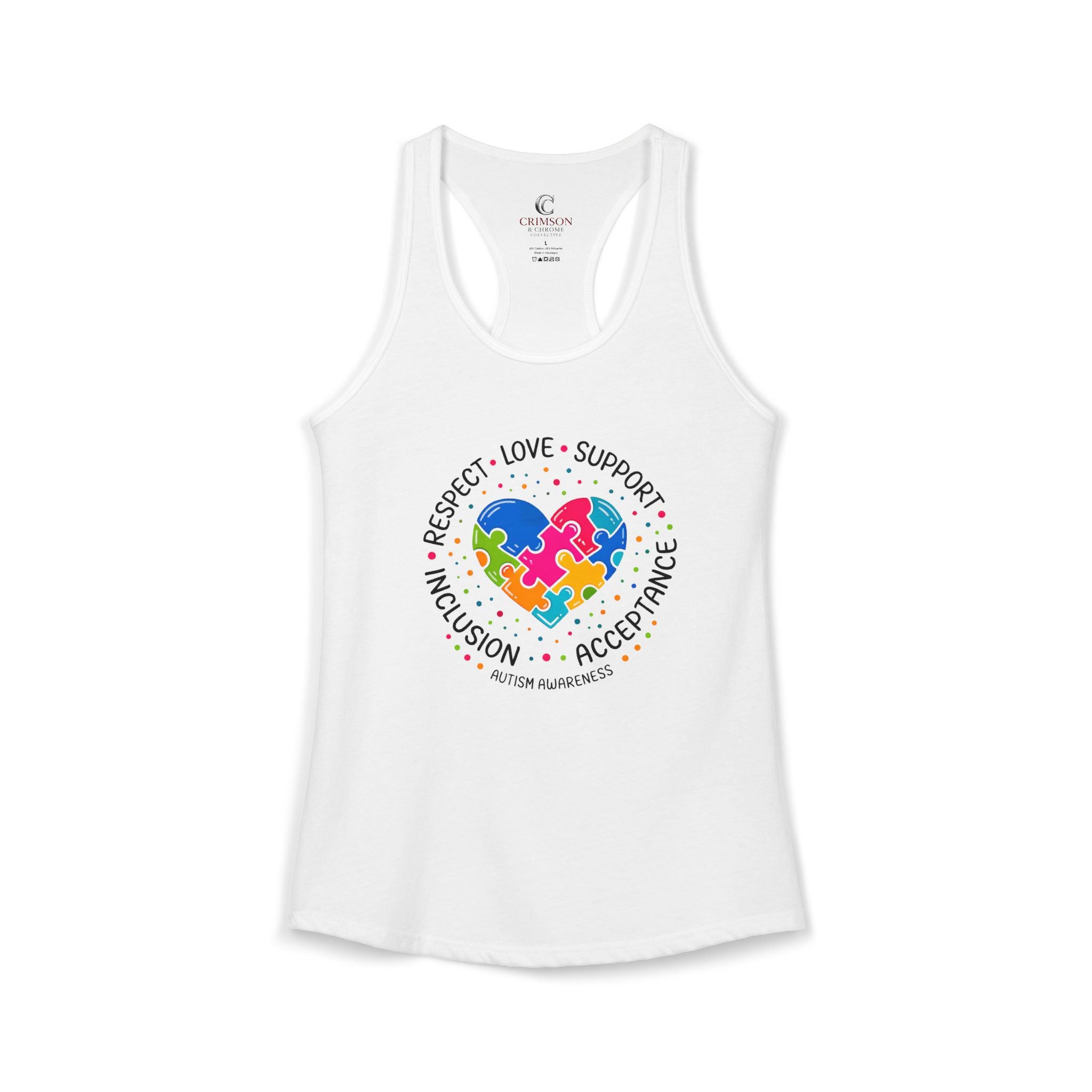 Autism Acceptance Shirt – Special Education Teacher Tee – Respect Love Support Inclusion Puzzle Heart T-Shirt – Autism Awareness Apparel Gift