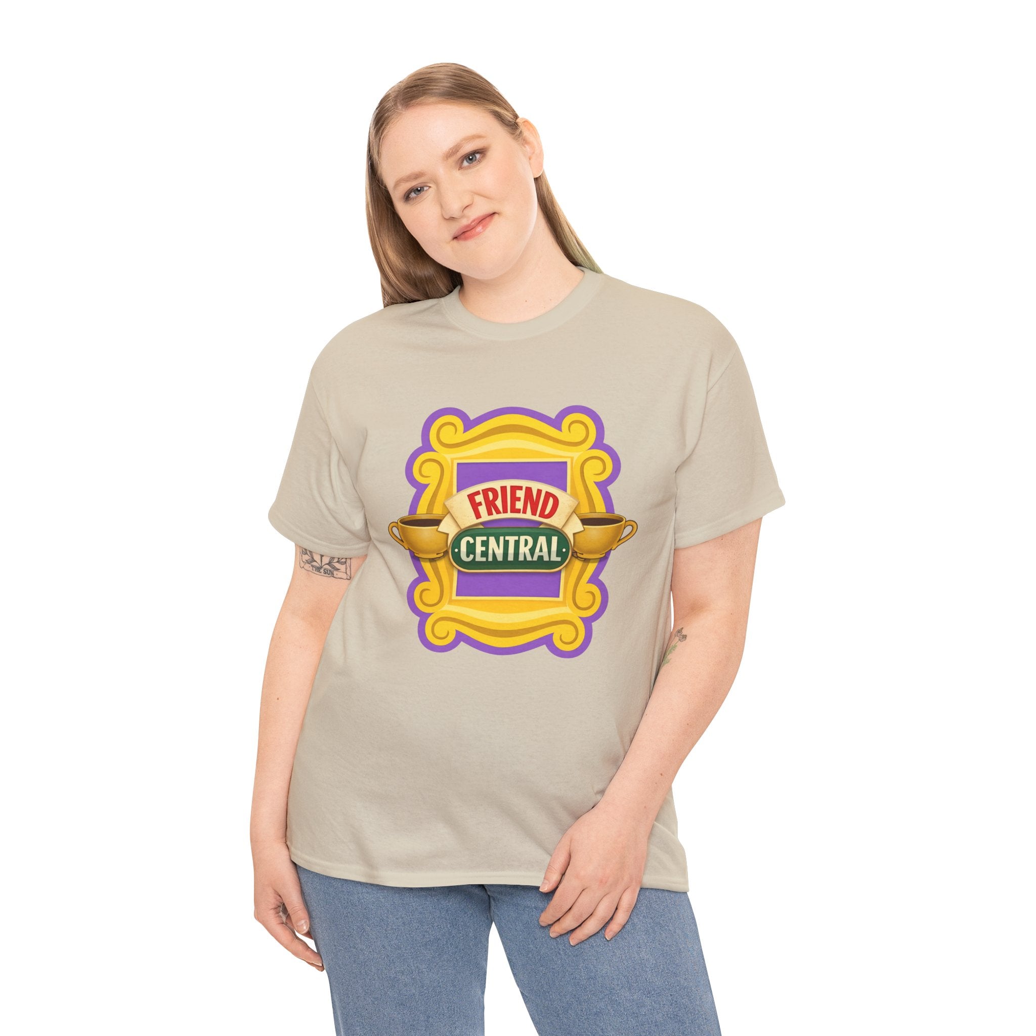 Friend Central Shirt – Friends Inspired Coffee Shop Graphic Tee, Retro 90s TV Show Fan T-Shirt