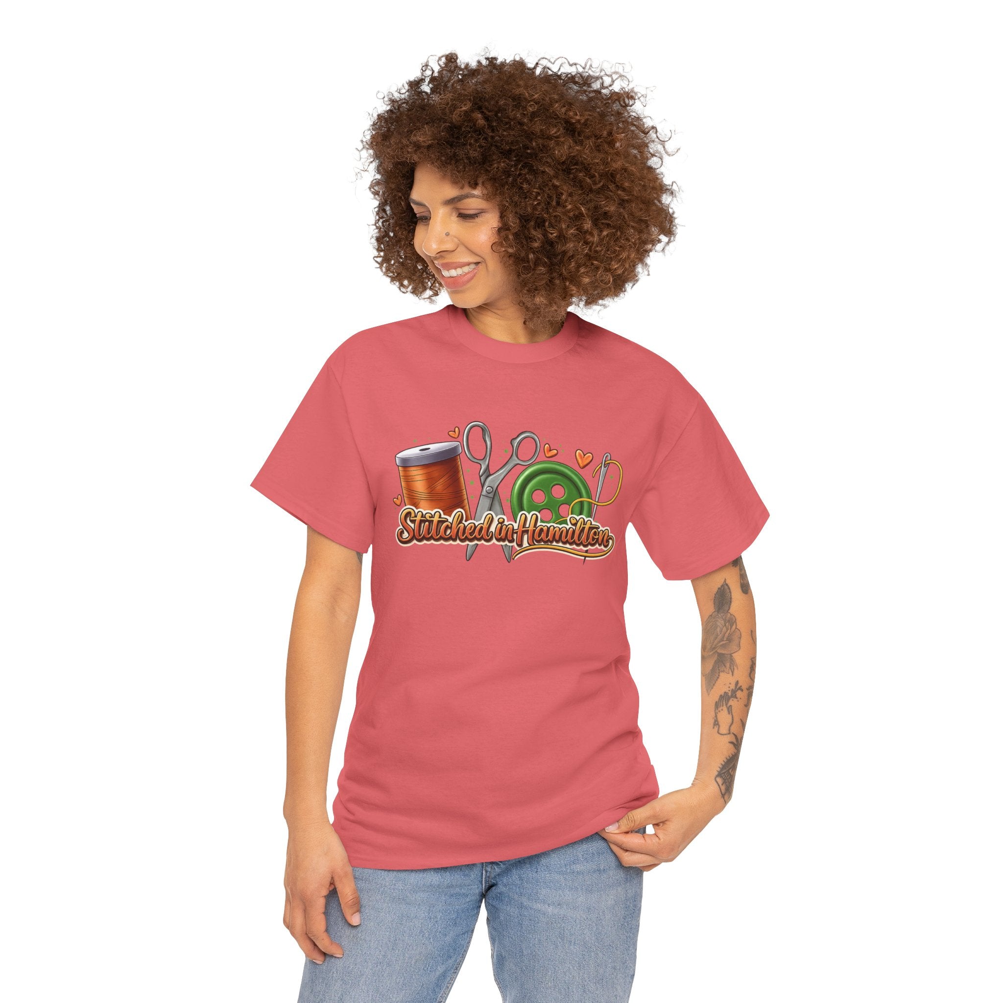 Stitched in Hamilton Shirt | Quilting Town Tee | Sewing Lover Gift | Quilt Retreat Shirt | Fabric Lover Apparel