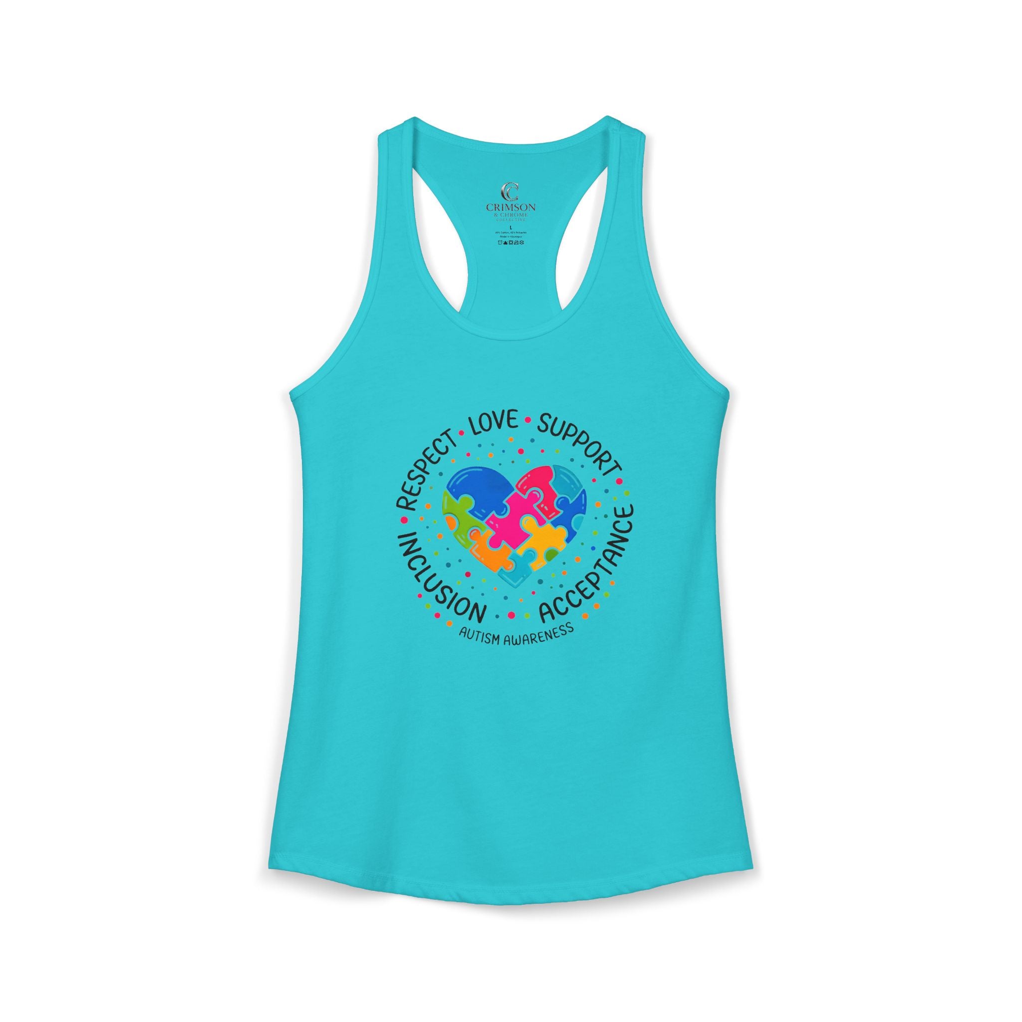 Autism Acceptance Shirt – Special Education Teacher Tee – Respect Love Support Inclusion Puzzle Heart T-Shirt – Autism Awareness Apparel Gift