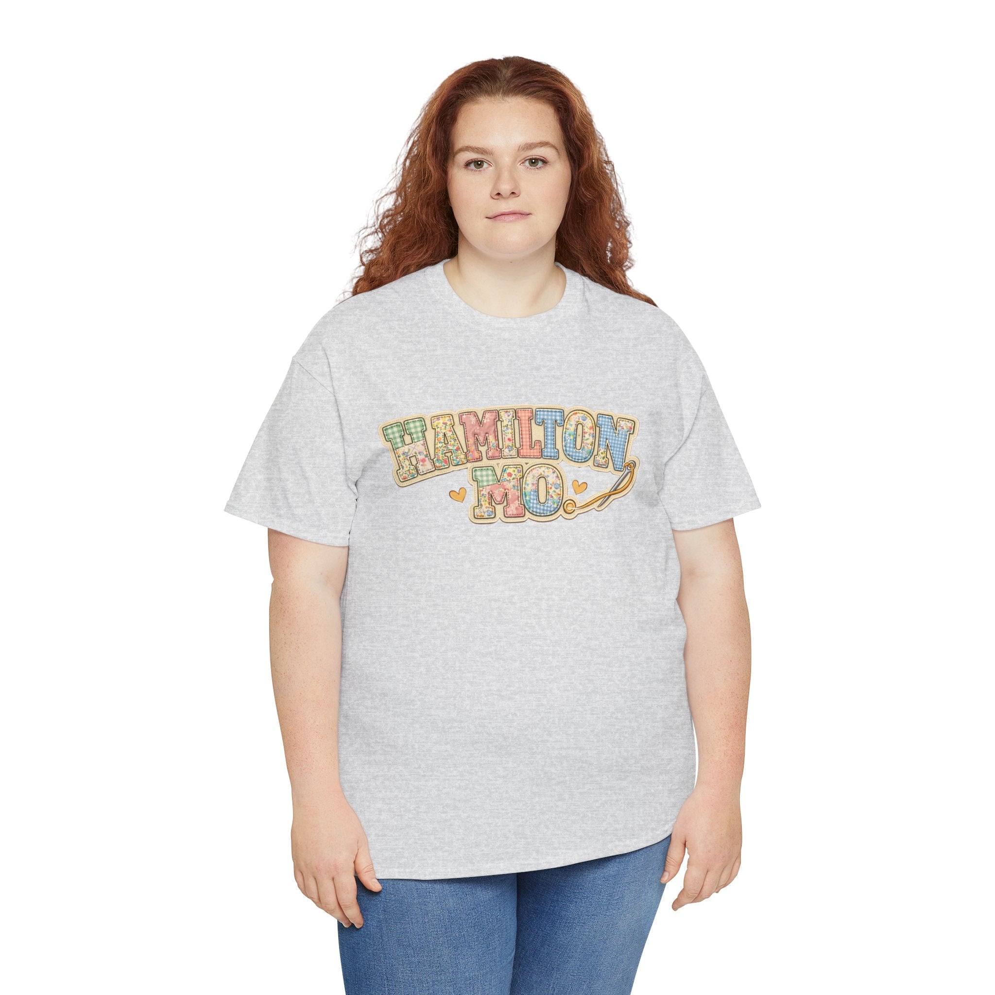 Hamilton MO Quilting Shirt | Stitched Style Quilt Town Tee | Quilter Gift | Sewing Lover Shirt | Quilt Retreat Souvenir