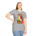 Giddy Up! Chaotic Unicorn & Raccoon Graphic T-Shirt — "Giddy Up! There's Chaos to Spread"