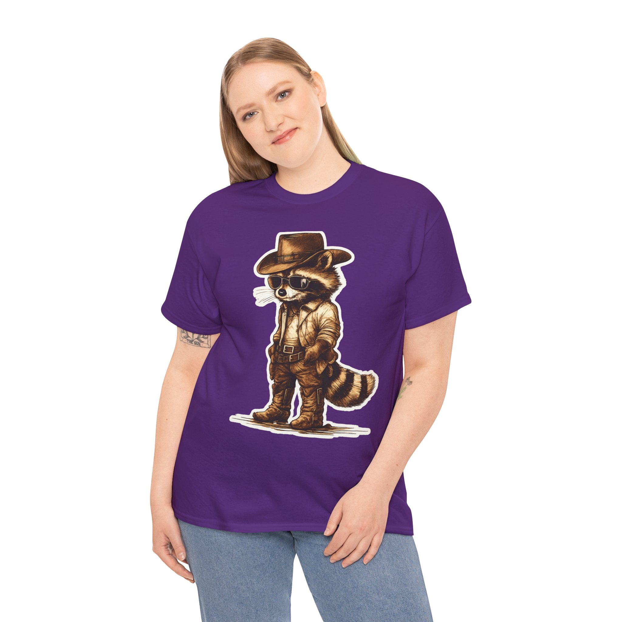 Feral Cowboy Raccoon T-Shirt – Western Outlaw Animal Graphic Tee