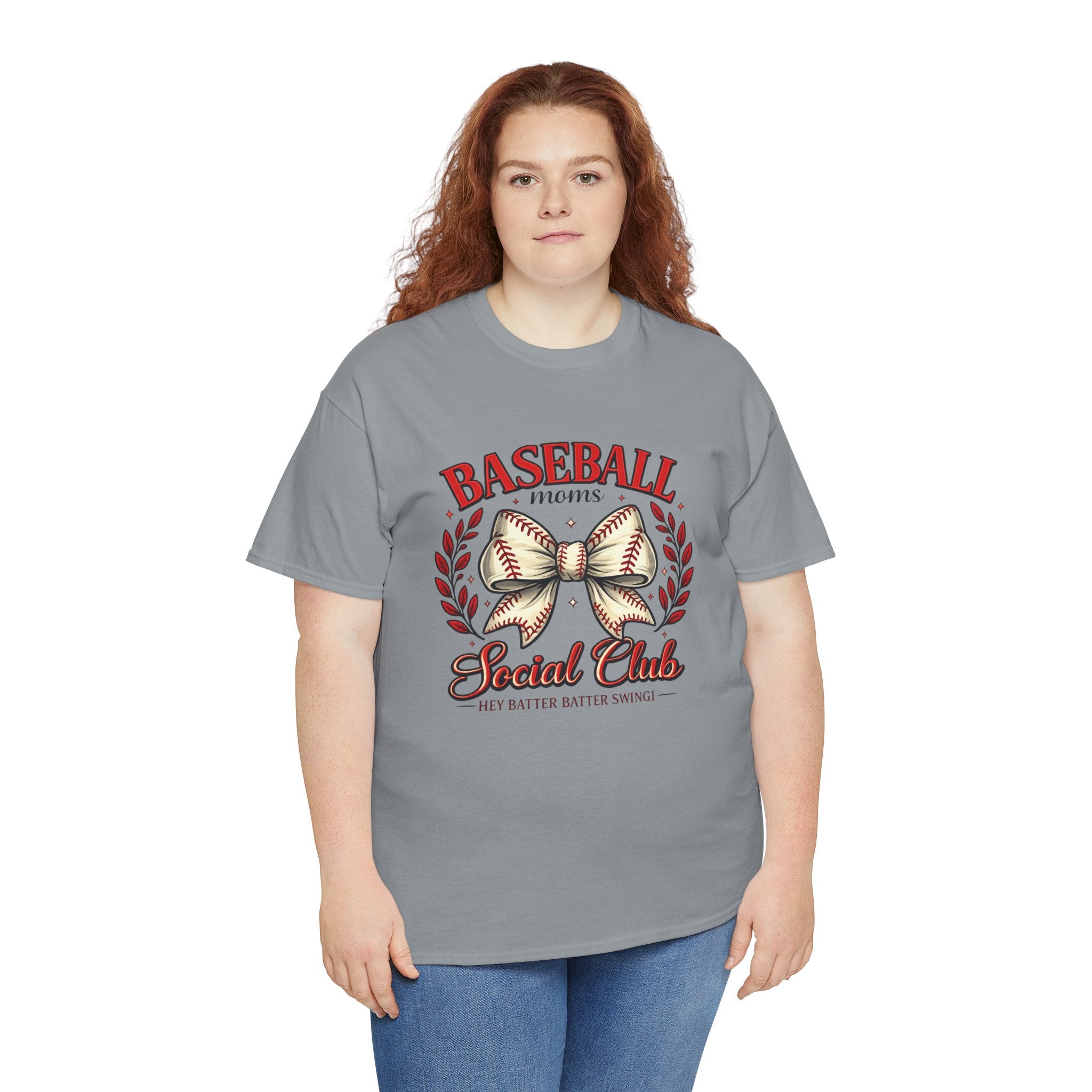 Baseball Moms Social Club Shirt – Baseball Mom Bow Tee – Cute Baseball Mom Shirt – Game Day Mom Shirt – Baseball Season Mom Gift