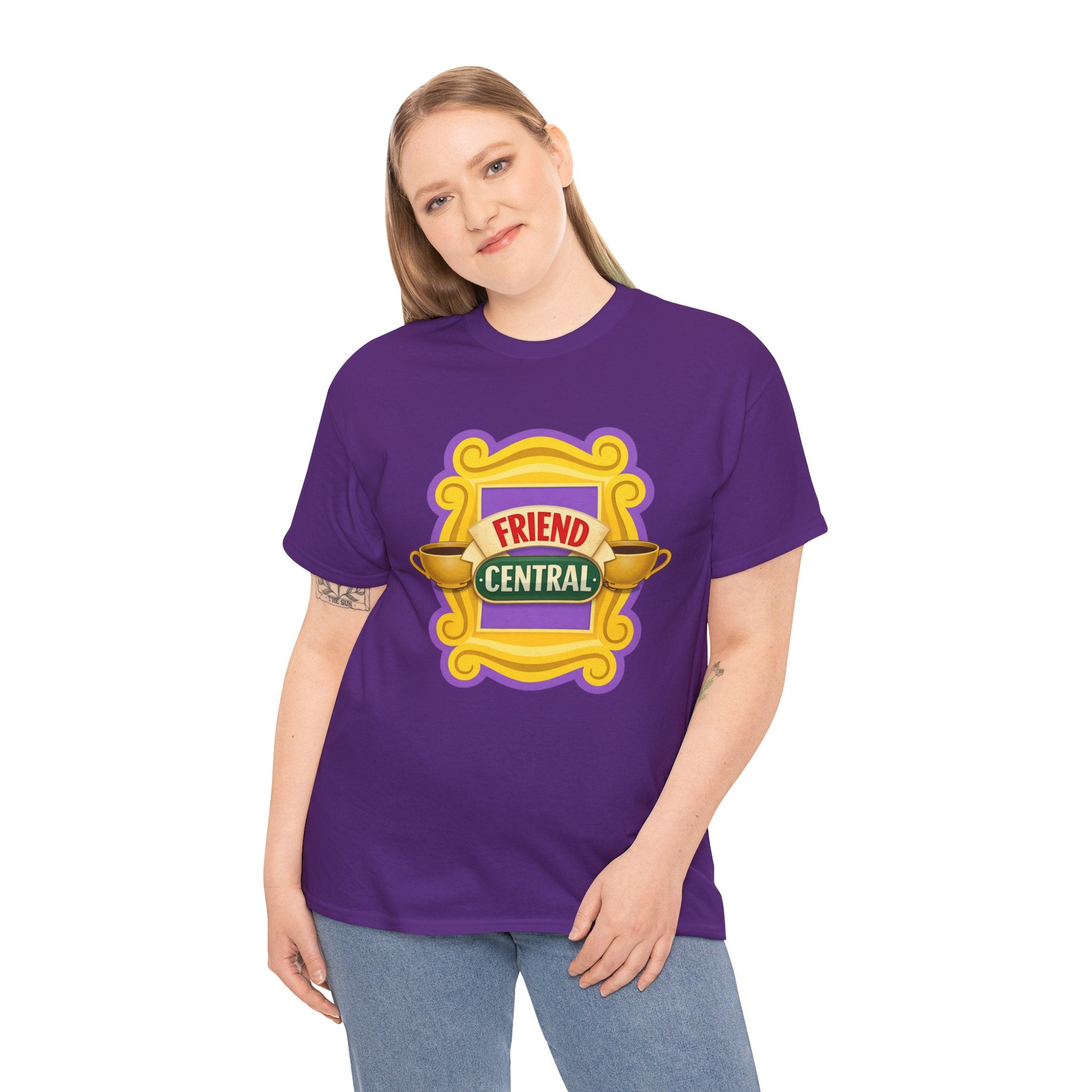 Friend Central Shirt – Friends Inspired Coffee Shop Graphic Tee, Retro 90s TV Show Fan T-Shirt