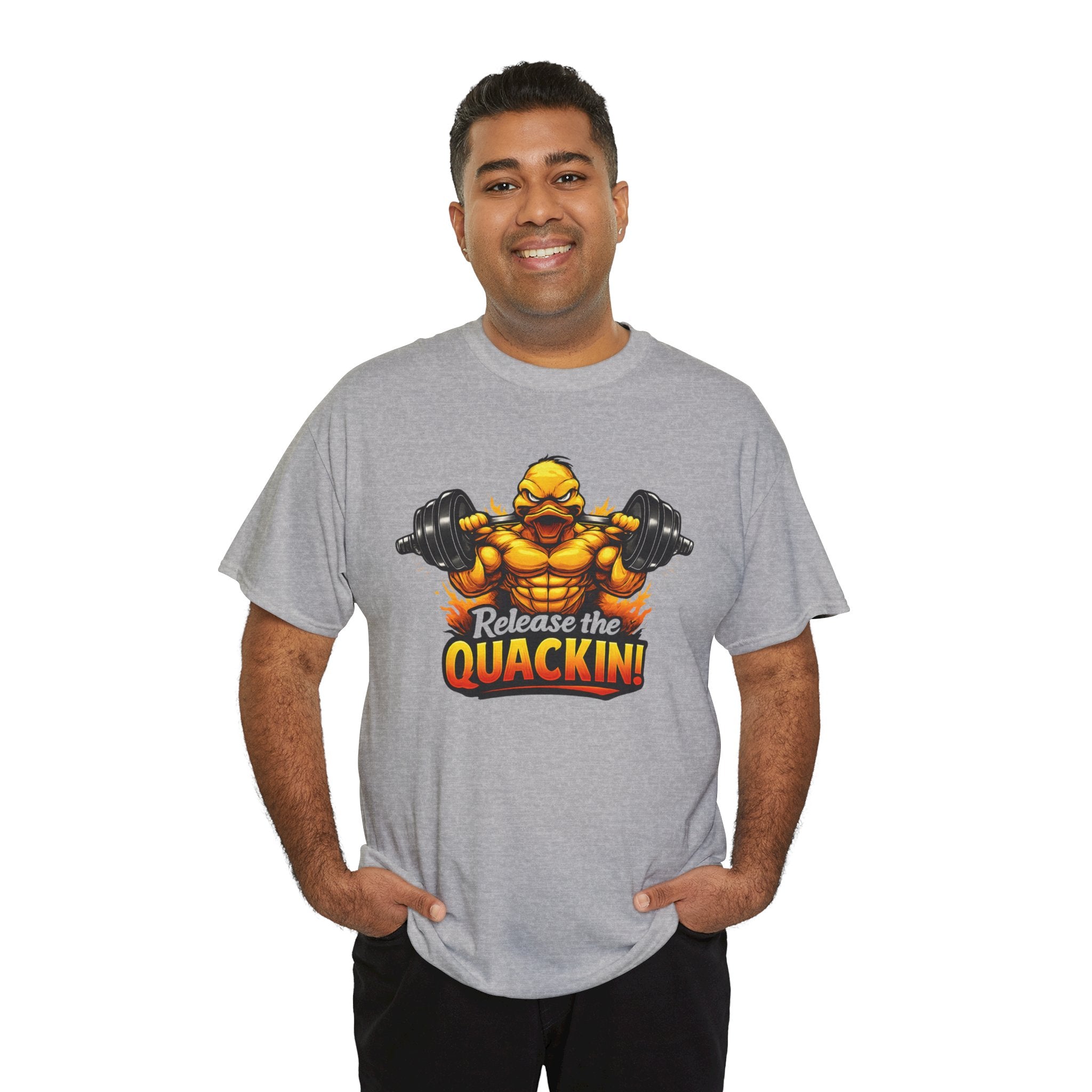 Release the Quackin Shirt – Funny Gym Duck Workout T-Shirt