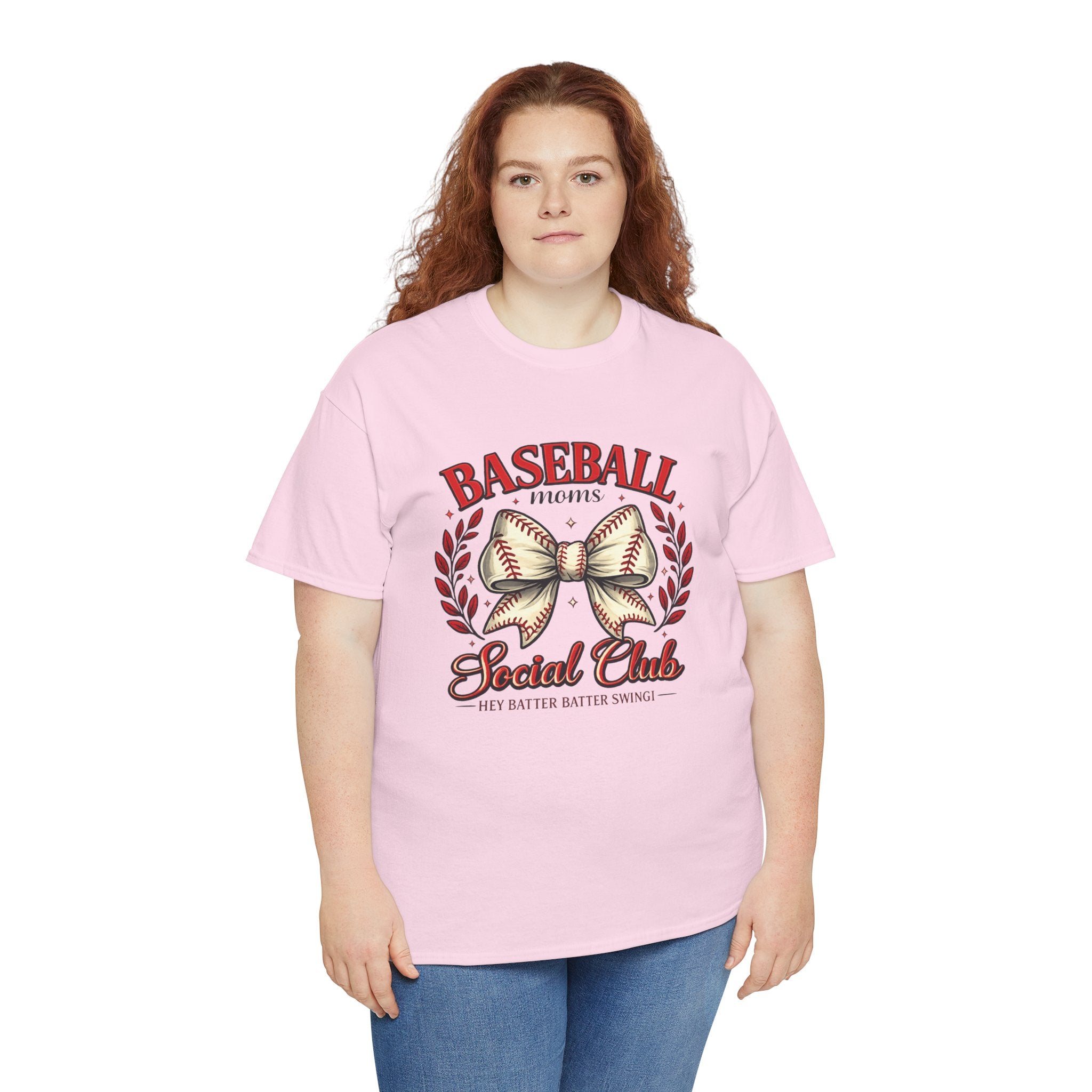 Baseball Moms Social Club Shirt – Baseball Mom Bow Tee – Cute Baseball Mom Shirt – Game Day Mom Shirt – Baseball Season Mom Gift
