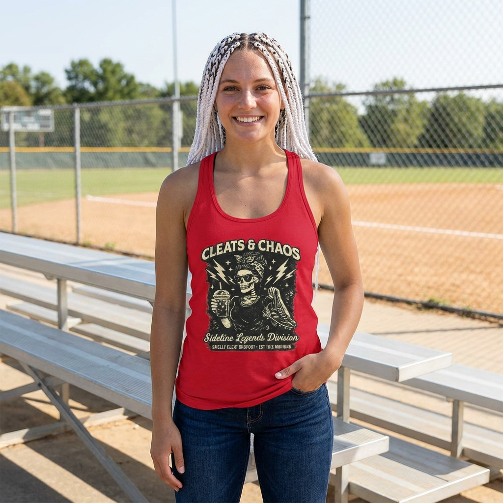 Baseball Mom Cleats & Chaos Shirt, Baseball Mom Skeleton Tee, Funny Sports Mom Shirt, Sideline Mom T-Shirt, Baseball Cleat Dropout Graphic Tee, Game Day Mom Gift