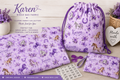 Purple Horse Print Fabric by the Yard — Personalized 'Karen' Combed Cotton Prima