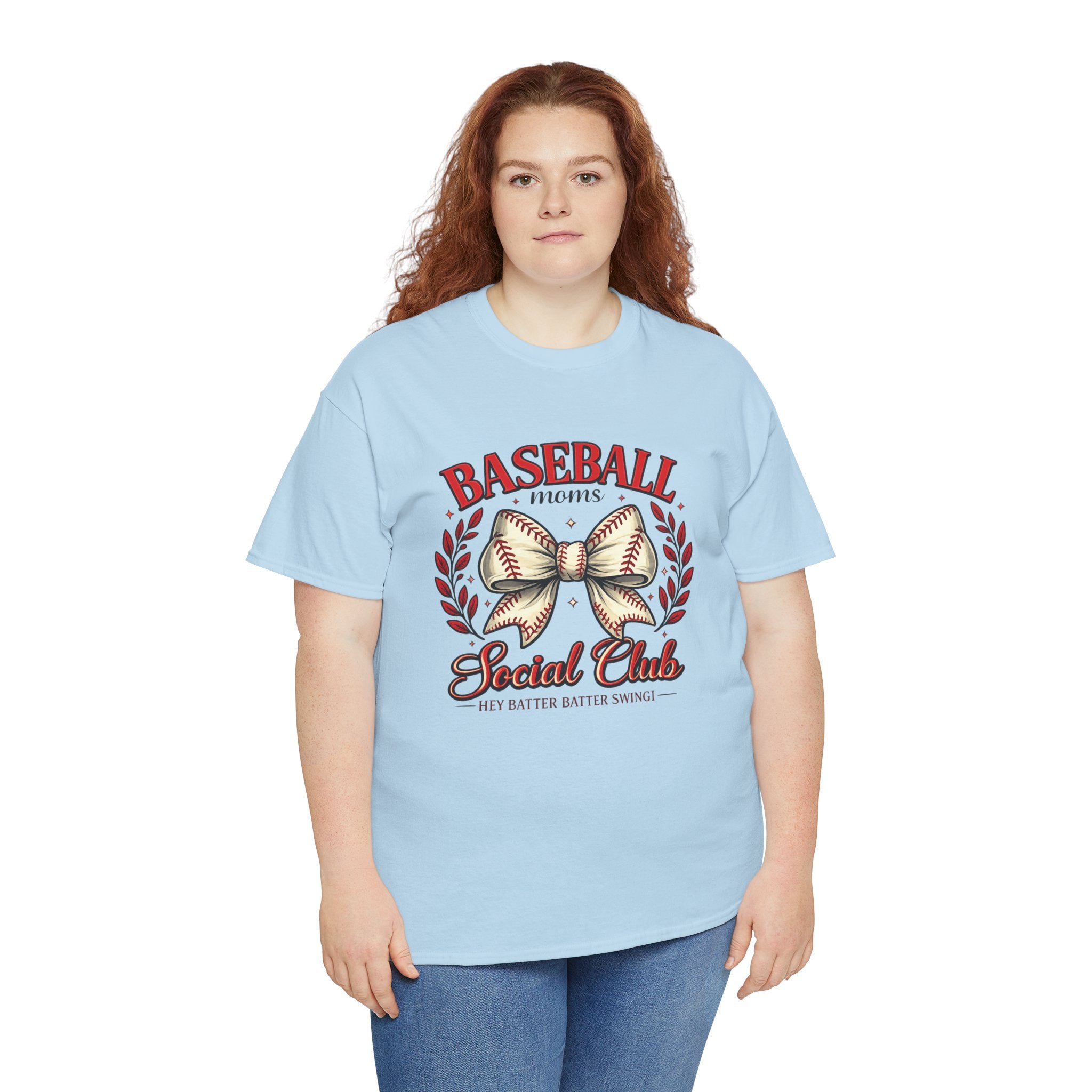 Baseball Moms Social Club Shirt – Baseball Mom Bow Tee – Cute Baseball Mom Shirt – Game Day Mom Shirt – Baseball Season Mom Gift