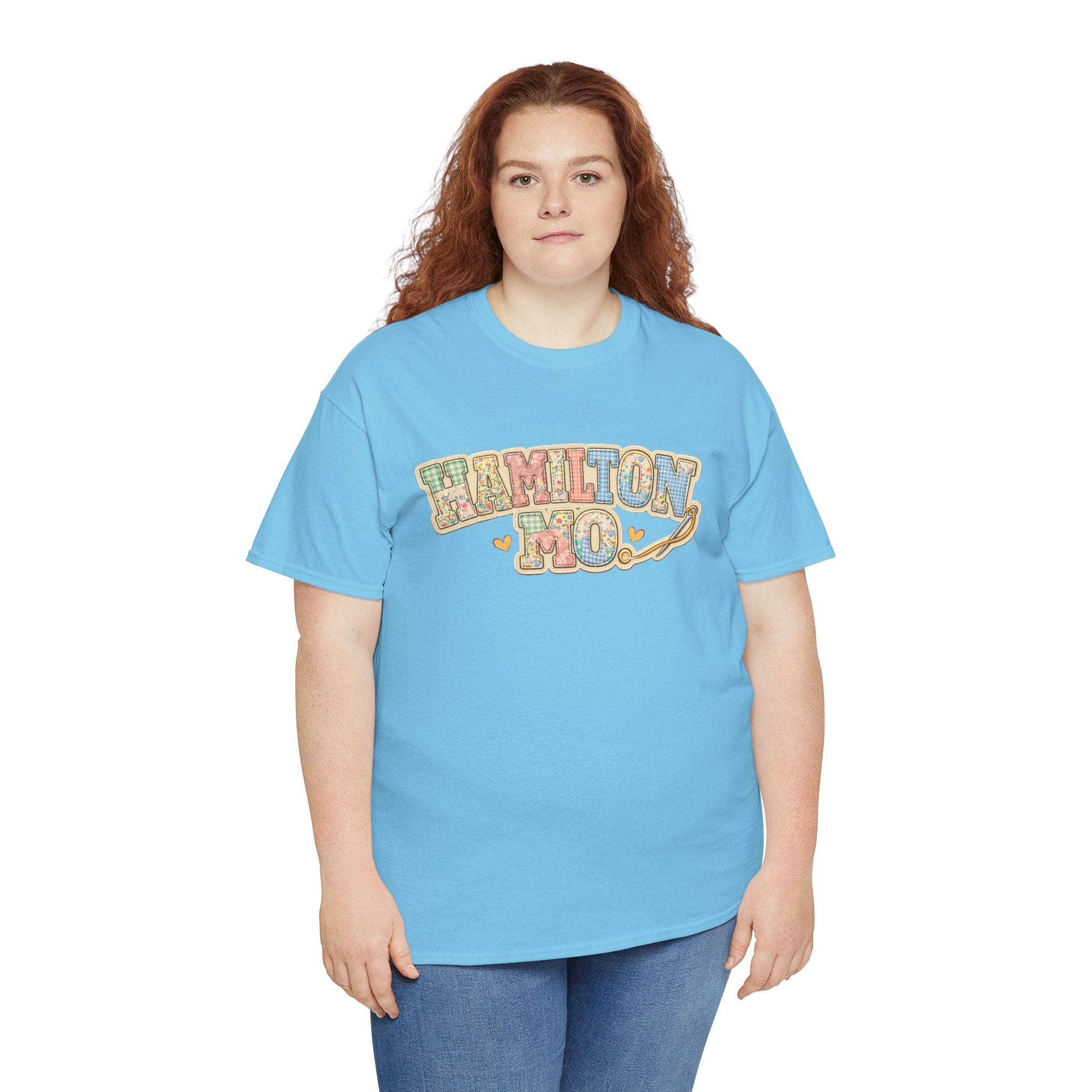 Hamilton MO Quilting Shirt | Stitched Style Quilt Town Tee | Quilter Gift | Sewing Lover Shirt | Quilt Retreat Souvenir