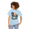 Western Horse Silhouette T-Shirt – Nature Landscape Double Exposure Cowgirl & Cowboy Graphic Tee