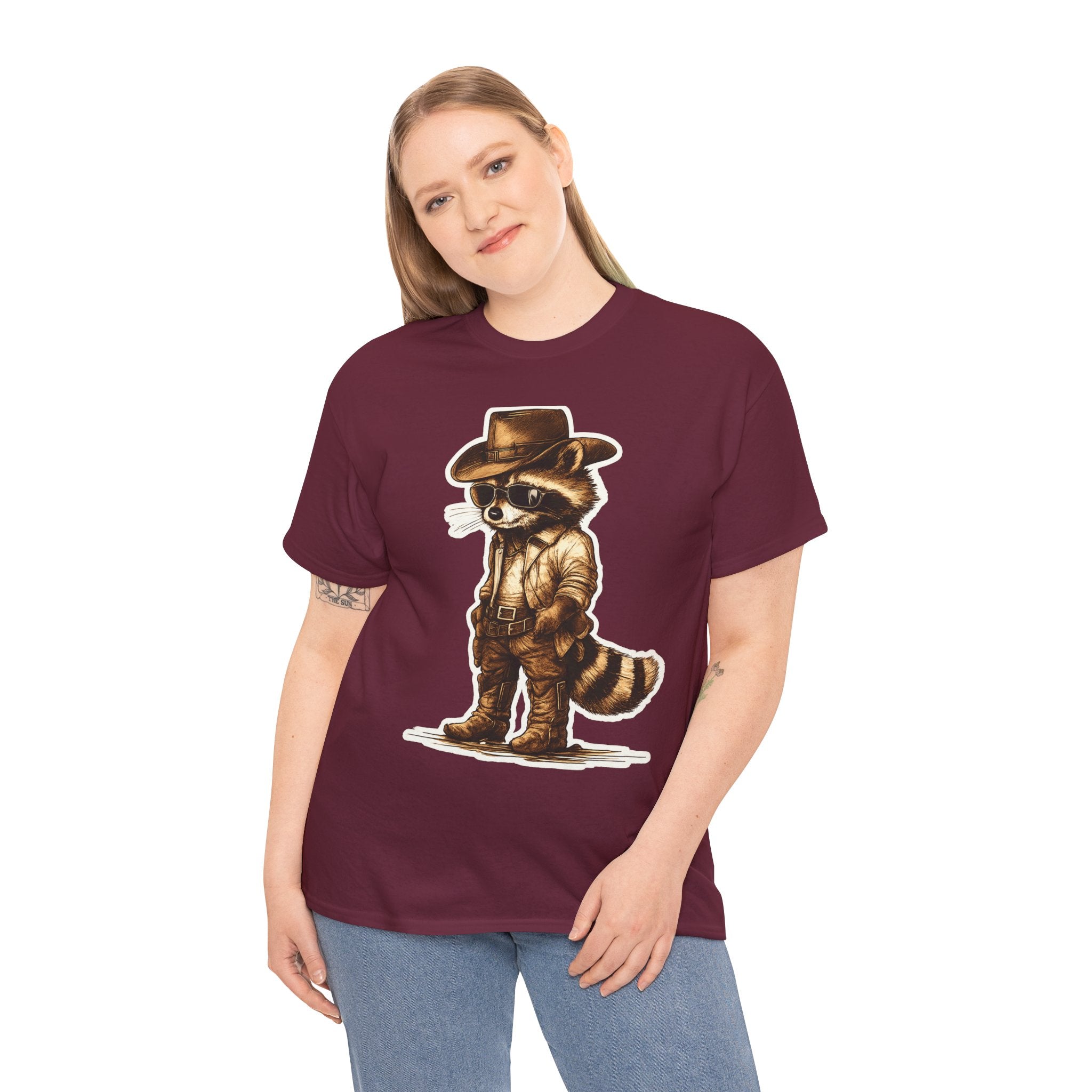 Feral Cowboy Raccoon T-Shirt – Western Outlaw Animal Graphic Tee