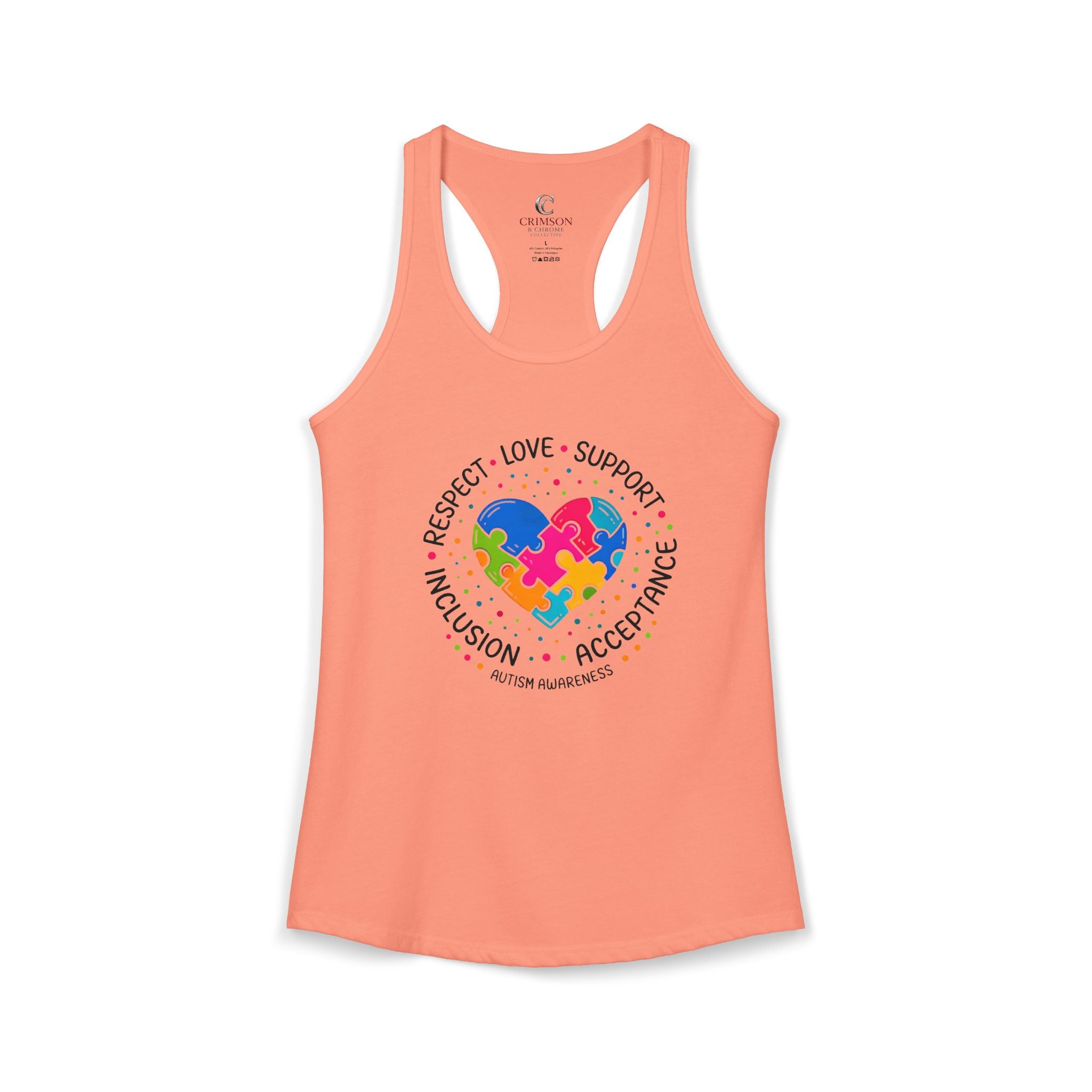 Autism Acceptance Shirt – Special Education Teacher Tee – Respect Love Support Inclusion Puzzle Heart T-Shirt – Autism Awareness Apparel Gift