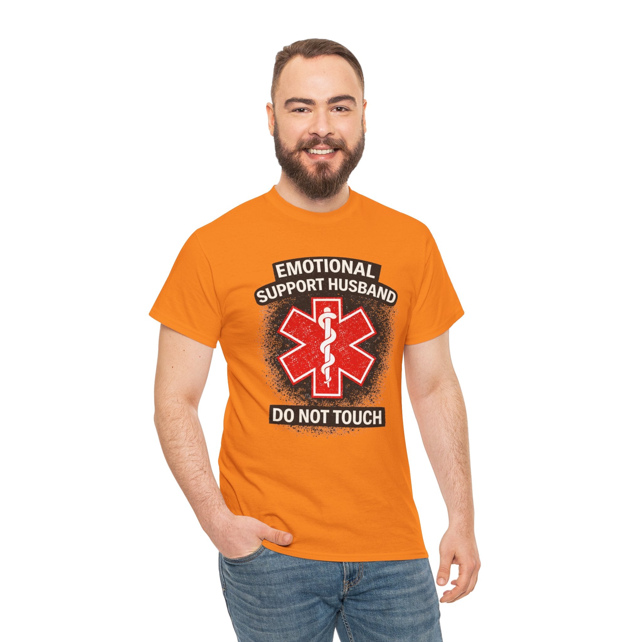 Emotional Support Husband Shirt Funny EMS EMT Paramedic T-Shirt Do Not Touch Medical Humor Tee First Responder Gift Husband Gift Idea