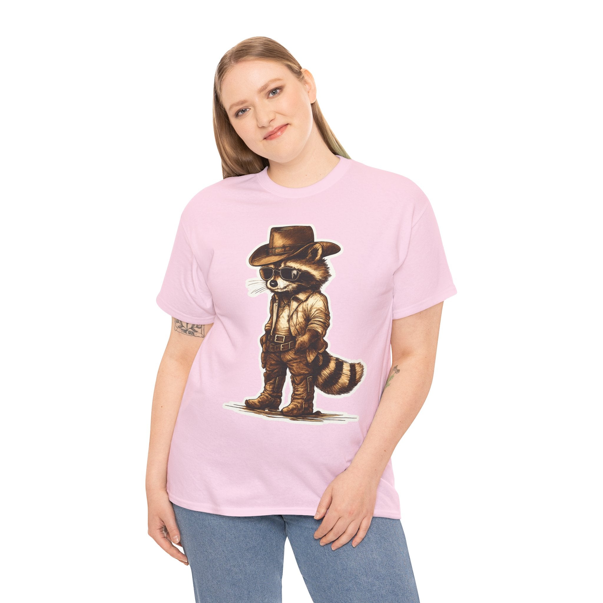 Feral Cowboy Raccoon T-Shirt – Western Outlaw Animal Graphic Tee