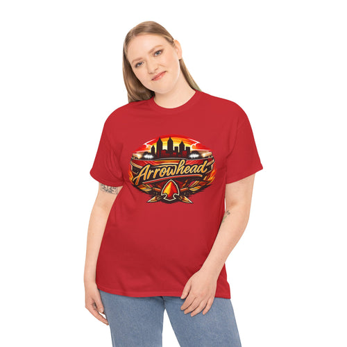 Arrowhead Kansas City Football Graphic T-Shirt – Stadium Skyline Fan Tee